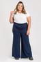 Imagem de Calça Feminina Plus Size Pantalona Moletinho de Viscose c/ Elastano - Serena