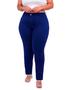 Imagem de Calça Feminina Plus Size, Sarja Azul, Cigarrete