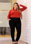 Imagem de Calça Feminina Plus Size Social Com Lycra Fivela Cores