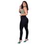 Imagem de Calça Feminina Sarja Skinny Preta Lavagem Premium Tendência Luxo Levanta Bumbum