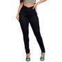 Imagem de Calça Feminina Sarja Skinny Preta Lavagem Premium Tendência Luxo Levanta Bumbum