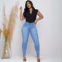 Imagem de Calça Feminina Skinny Jeans Tradicional Cintura Alta Elegante Casual