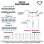 Imagem de Calça feminina slim preta 48 com proteções