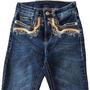 Imagem de Calça Feminina Tassa Jeans Bordada Medium Wash 4809