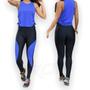 Imagem de Calça Fitness Leg Legging Cós Alto Treino Casual Cores 140