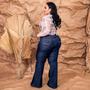 Imagem de Calça flare plus size- com lycra e alta qualidade