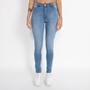 Imagem de Calça Hot Pant Feminina Skinny Jeans Azul Médio Lady Rock