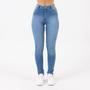 Imagem de Calça Hot Pant Skinny Feminina Azul Médio Lady Rock