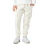 Imagem de Calça Infantil Menina Bolso Cargo Punho Linho Off White