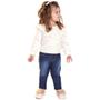 Imagem de Calça Infantil Menina Jeans Em Molecotton Colorittá