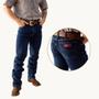 Imagem de Calça Jeans Azul Masculina Country Cowboy Modelo Tradicional Com Elastano