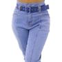 Imagem de Calça Jeans Baggy com Cinto Feminina Sol Jeans