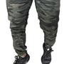 Imagem de Calça Jeans Camuflada Masculina Jogger Com Punho Elástico - Espaço CK!