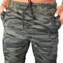Imagem de Calça Jeans Camuflada Masculina Jogger Com Punho Elástico - Espaço CK!