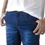 Imagem de Calça Jeans Casual Amanda Block com Zíper e Detalhe em Lavagem Clara