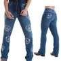 Imagem de Calça Jeans Country Azul Feminina West Dust Bootcut - Ref.CL27912