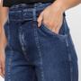 Imagem de Calça Jeans Dzarm C/ Cinto Cintura Alta Feminina