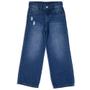 Imagem de Calça Jeans Escuro Infantil Feminina Mania Kids Detalhe Destroyed