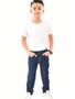 Imagem de Calça Jeans Escuro Infantil Masculino de Menino Kids Com Regulagem Interna