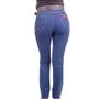 Imagem de Calça Jeans Feminina Carpinteira Strech Azul Escuro Alabama