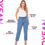 Imagem de Calça Jeans Feminina Cintura Alta Tecido Leve