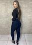 Imagem de Calça jeans feminina com botões com elastano