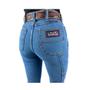 Imagem de Calça Jeans Feminina Country Os Boiadeiros Carpinteira Barra Desfiada Cós Alto Flare Ref: 594