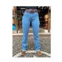 Imagem de Calça Jeans Feminina Country Os Boiadeiros Carpinteira Barra Desfiada Cós Alto Flare Ref: 594