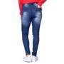 Imagem de Calça Jeans Feminina Eagle Rose Cigarrete Azul Escuro