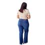 Imagem de Calça Jeans Feminina Flare Plus Size Tendência Blogueira