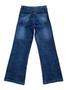 Imagem de Calça Jeans Feminina Juvenil Wide Leg Pantalona Lycra De 10 Ao 16 (R6270)