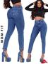 Imagem de Calça Jeans Feminina Mom Fit Cintura Alta Com Lycra Modeladora Chapa Barriga-6048