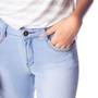 Imagem de Calça Jeans Feminina Pitt Reta Cintura Média Azul Claro