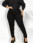 Imagem de Calça Jeans Feminina Plus Size Cintura Alta Skinny Empina O Bumbum
