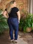 Imagem de Calça Jeans Feminina, Plus Size, Skinny, Cropped, Com Cinto 