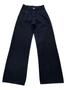 Imagem de Calça Jeans Feminina Preta Wide Leg Infantil Juvenil Pantalona (R:6291)