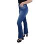 Imagem de Calça Jeans Feminina Recuzza Flare Azul Médio - 10700