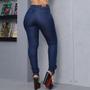 Imagem de Calça Jeans Feminina Skinny Amaciada Carbono Cintura Alta Levanta Bumbum Com Lycra Moda Blogueira 