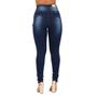 Imagem de Calça Jeans Feminina Skinny Cintura Alta Empina O Bumbum Rasgada