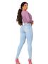 Imagem de Calça Jeans Feminina Skinny Clarinha Det Rosa-Modeladora Compressor-LD4048