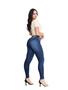 Imagem de Calça  jeans feminina skinny com detalhes de rasgo no joelho