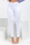 Imagem de Calça Jeans Feminina Skinny com elastano Cor Branca Premium Levanta BumBum Enfermagem