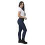 Imagem de Calça Jeans Feminina Skinny Cós Alto Luma Ventura Azul Escuro Lisa