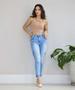 Imagem de Calça Jeans Feminina Skinny Midi estilo Cargo Blogueira Biotipo
