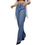 Imagem de Calça Jeans Feminina Wide Leg Lumini Azul 1342