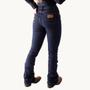 Imagem de Calça Jeans Flare Boot Cut Feminina Country Cowgirl Tradicional Azul