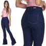 Imagem de Calça Jeans HNO Flare Basic com Elastano Azul Escuro