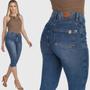 Imagem de Calça Jeans HNO Jeans Capri Skinny Elastano Azul