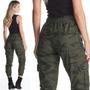 Imagem de Calça Jeans HNO Jeans Jogger Camuflado Militar Verde