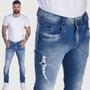 Imagem de Calça Jeans HNO Jeans Skinny Premium Destroyed Azul